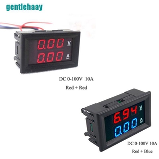 Vôn kế dc 0-100v 10a 3 bit có đèn led đỏ xanh