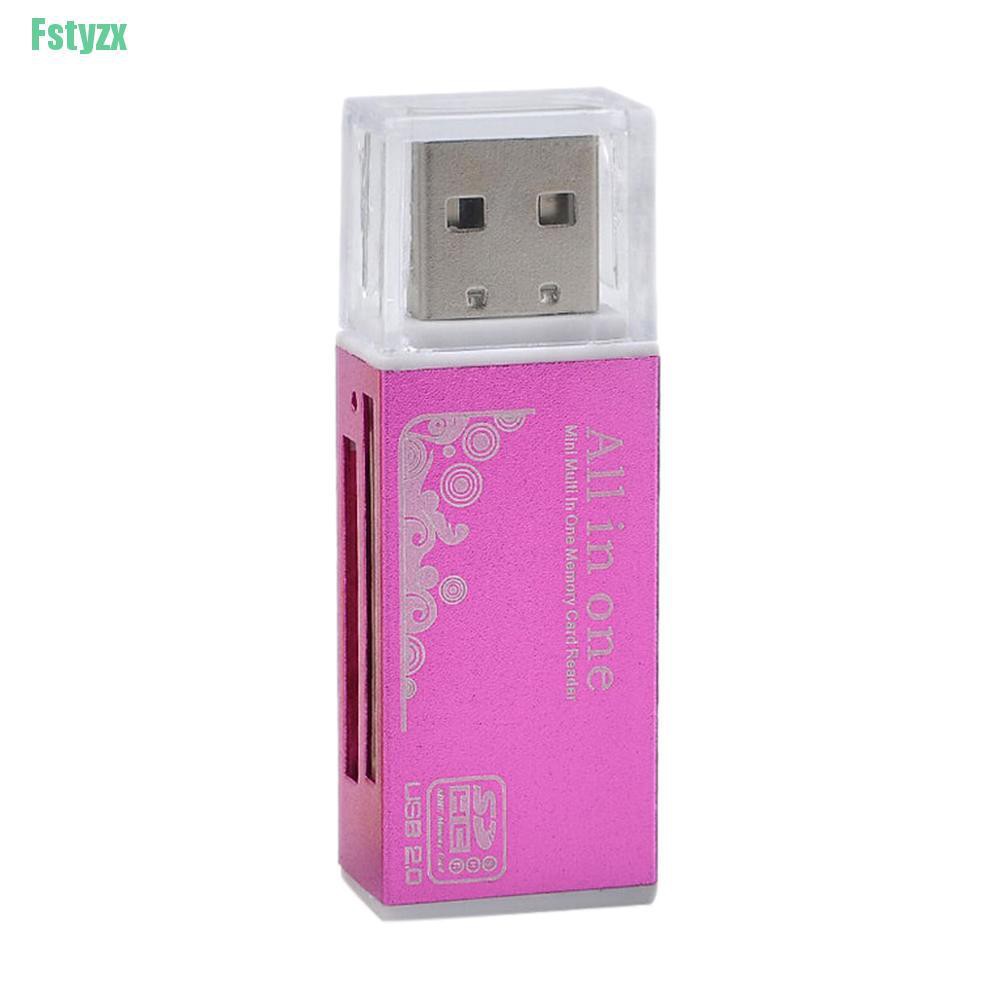 fstyzx for Micro SD SDHC TF M2 MMC MS PRO DUO All in 1 USB 2.0 Multi Memory Card Reader