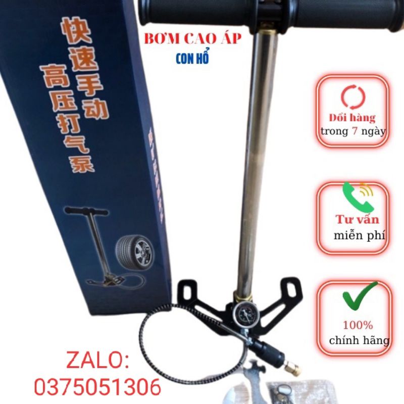 [HIỆU CON HỔ]BƠM CAO ÁP XE Ô-TÔ PC50MPA ĐỒNG HỒTO CỦ LỌC ẨM TO