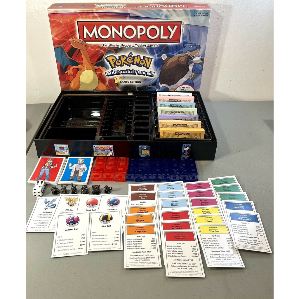 Cờ Tỷ Phú MONOPOLY POKEMON KANTO EDITION - BoardGame Pokemon Kanto Edition