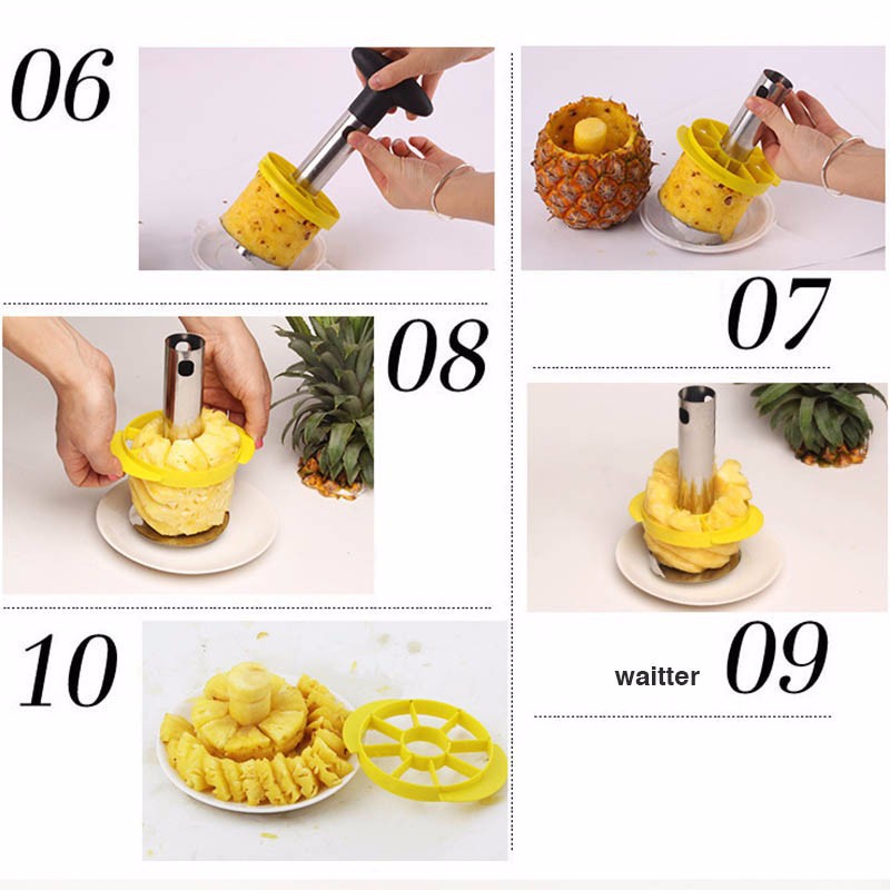 Dụng cụ gọt &amp; lấy lõi dứa bằng thép không gỉ