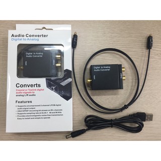 Bộ chuyển đổi Optical Audio to RCA Audio - Digital to Analog Audio R/L
