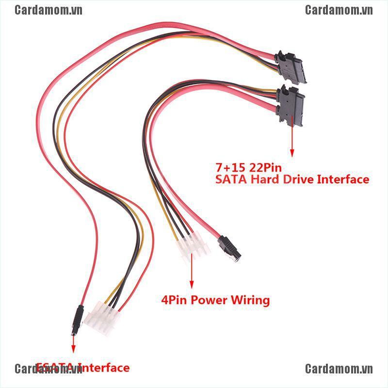 Cáp Chuyển Đổi 7+15 22pin Sata Sang Esata Port 4pin