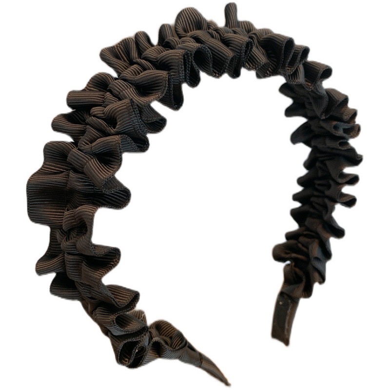 Băng Đô Vải Ren Xếp Ly Thời Trang Hàn Quốc Cho Nữ