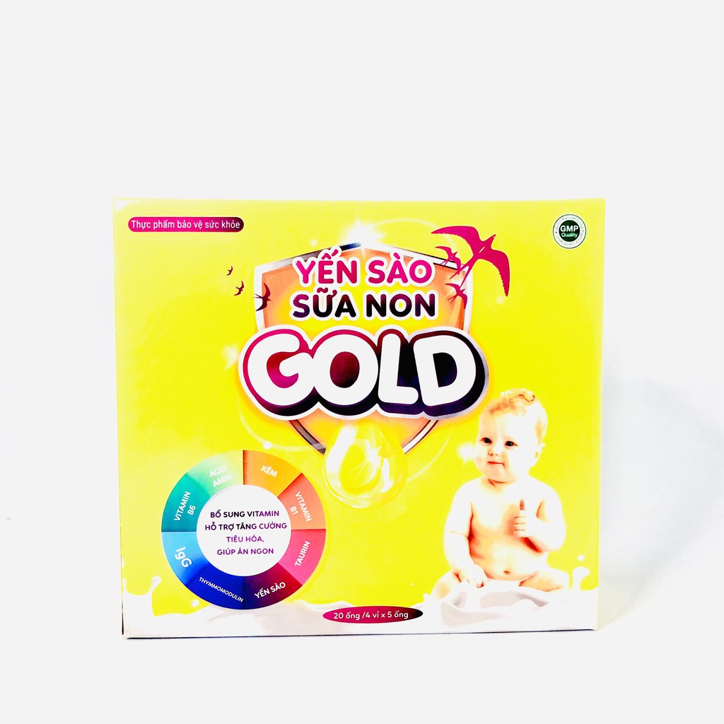 Yến Sào Sữa Non GOLD - Bổ dung vitamin, hỗ trợ tăng cường tiêu hóa giúp ăn ngon (hộp 20 ống) | BigBuy360 - bigbuy360.vn