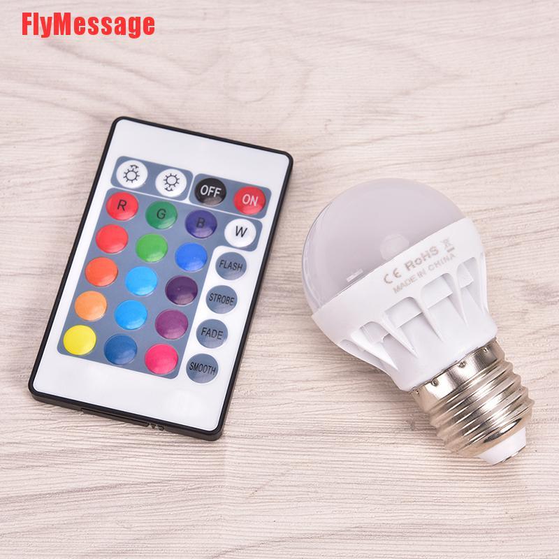 Bóng Đèn Led E27 3w Rgb Ac 85-265v Thay Đổi Màu Sắc