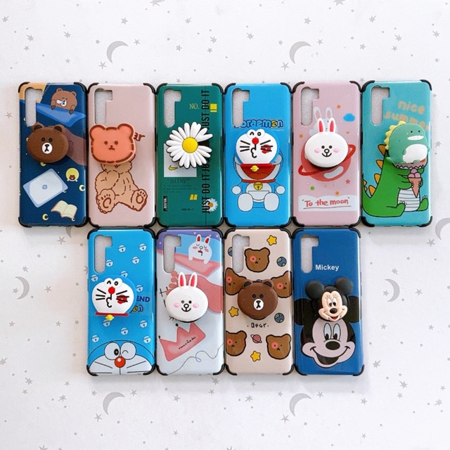 Ốp idm Hàn Quốc kèm pop Oppo A91 /Reno 3/A53/Reno 4 4G siêu đẹp