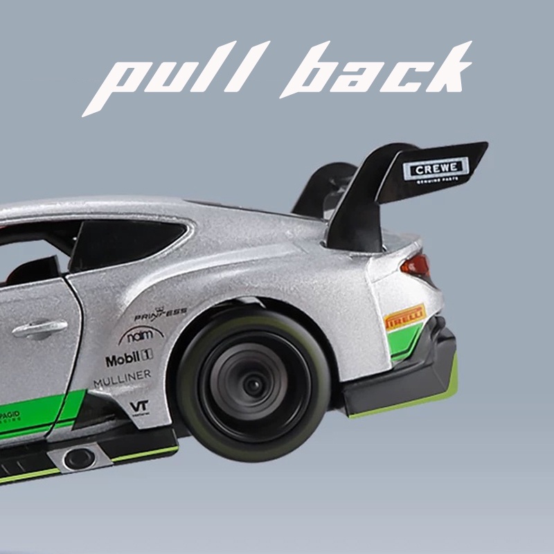 Mô Hình Xe Bentley Continental GT3 Bằng Hợp Kim Có Đèn Và Nhạc Tỷ Lệ 1: 32 Dành Cho Bé Trai
