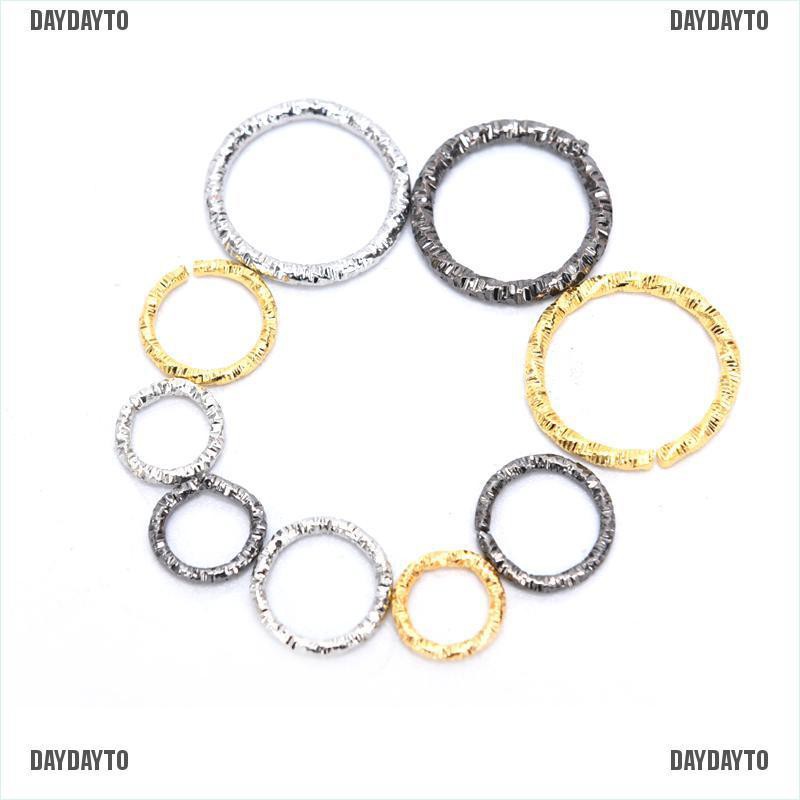 Set 50-100 Vòng Tròn Chạm Nổi Làm Trang Sức DIY