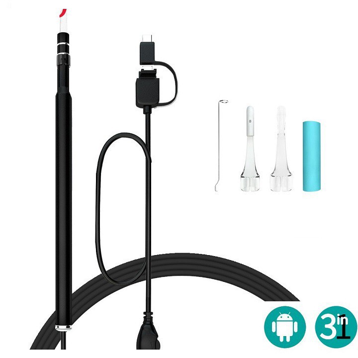 Camera nội soi tai mũi họng hút ráy tai Visual Earwax Clean Tool