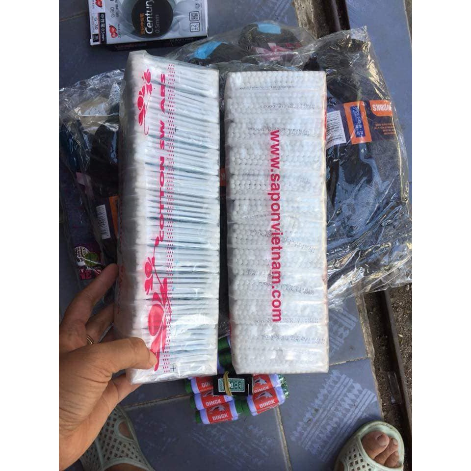 Tăm bông ngoáy tai vỉ 12 gói