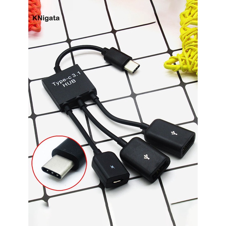 Cáp Chuyển Đổi Knigata Type-C Usb Tốc Độ Cao Cho Điện Thoại Di Động