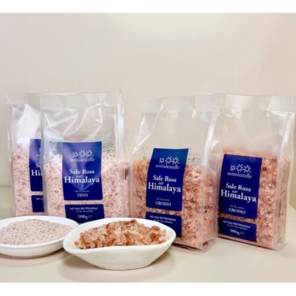 Muối hồng Himalaya Sottolestelle 500g ( Muối mịn &amp; Muối hạt ) Himalaya Salt [NHADAU]