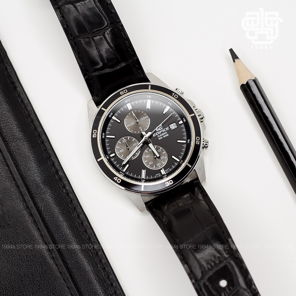 Đồng hồ nam Casio EDIFICE EFR-526 / EFR-526L-1A dây da thật, hàng chính hãng