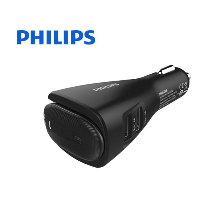 Bộ Tai Nghe Bluetooth Và Adapter Sạc Xe Hơi Philips SHB1801P