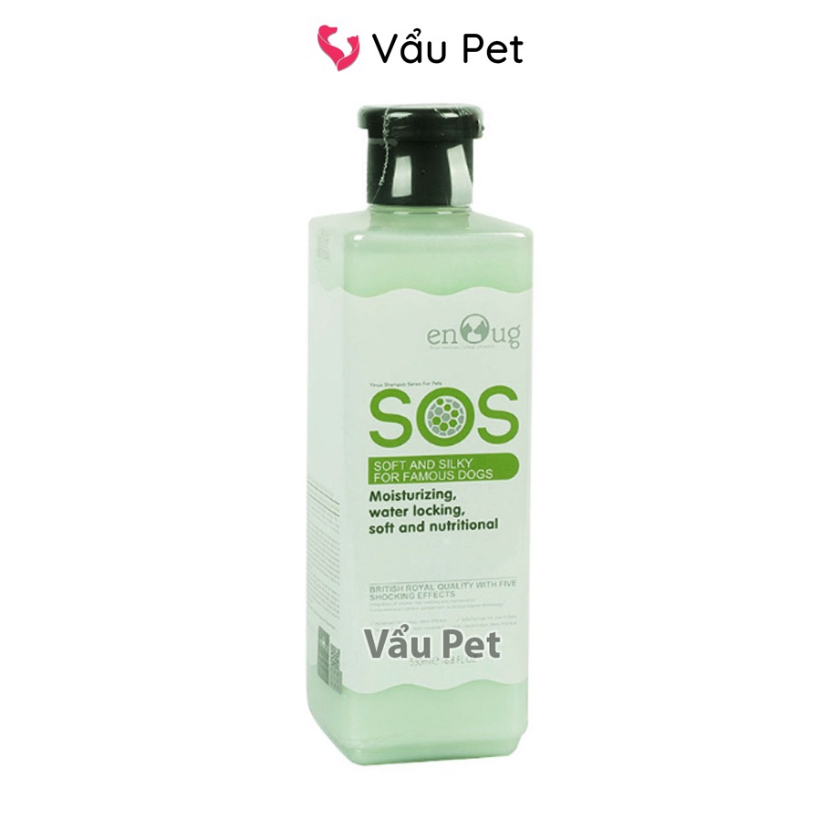 Sữa tắm cho chó SOS 530ml poodle, lông trắng, lông tối màu  - Sữa tắm chó mèo Vẩu Pet Shop