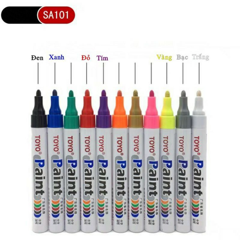 Bút Sơn TOYO Paint Marker SA101 Bút Repaint - Vẽ Lốp Xe, Che Phủ Vết Xước Trên Giày, Viết Thẻ Ghi Tên Hoa Lan Cây Cảnh