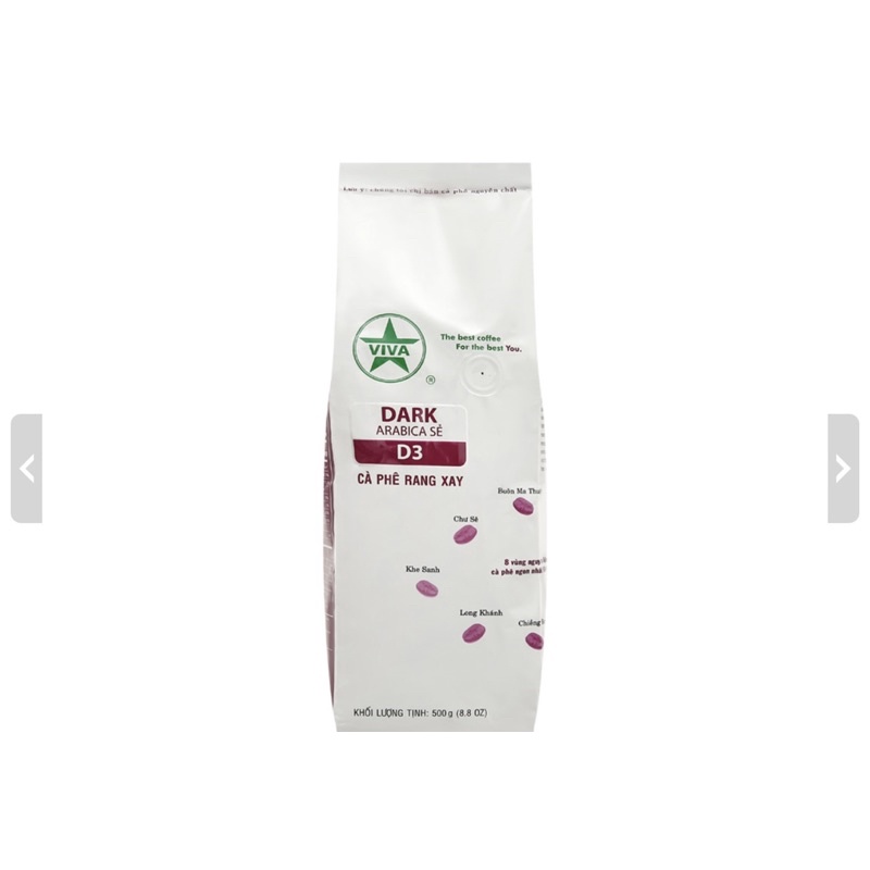 Cà phê Rang Xay Viva Arabica túi 1KG