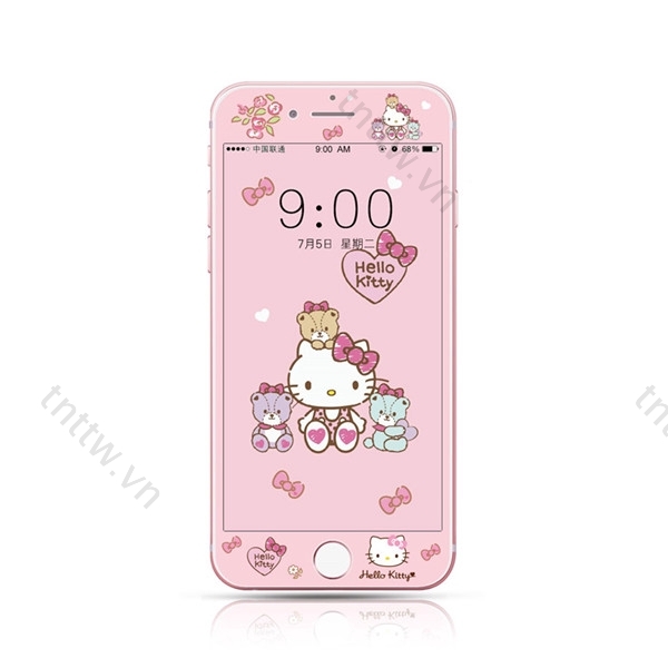 Kính cường lực họa tiết hoạt hình bảo vệ toàn màn hình thích hợp cho iphone 6 6s i8 i7 plus Iphone8 Iphone7 Plus Se2