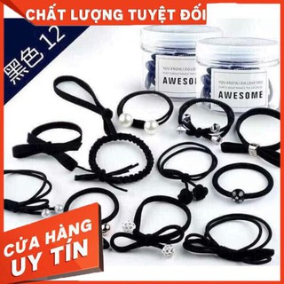 Buộc tóc nữ có hộp 12 chiếc siêu chắc