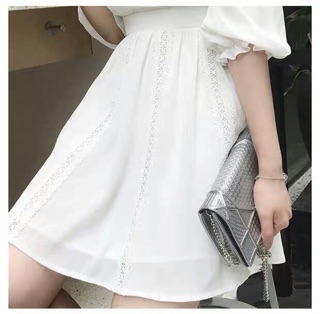 (Order) Váy trắng tiểu thư xinh xắn