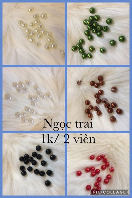 Ngọc trai nhân tạo 5k/ 10 viên - phụ kiện , đạo cụ chụp ảnh