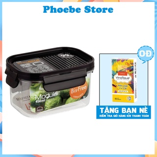Hộp bảo quản thực phẩm bisfree modular lock&lock 450ml lbf402 - nắp nâu