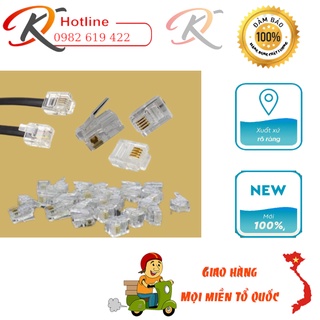 Hạt đầu bấm dây điện thoại RJ11