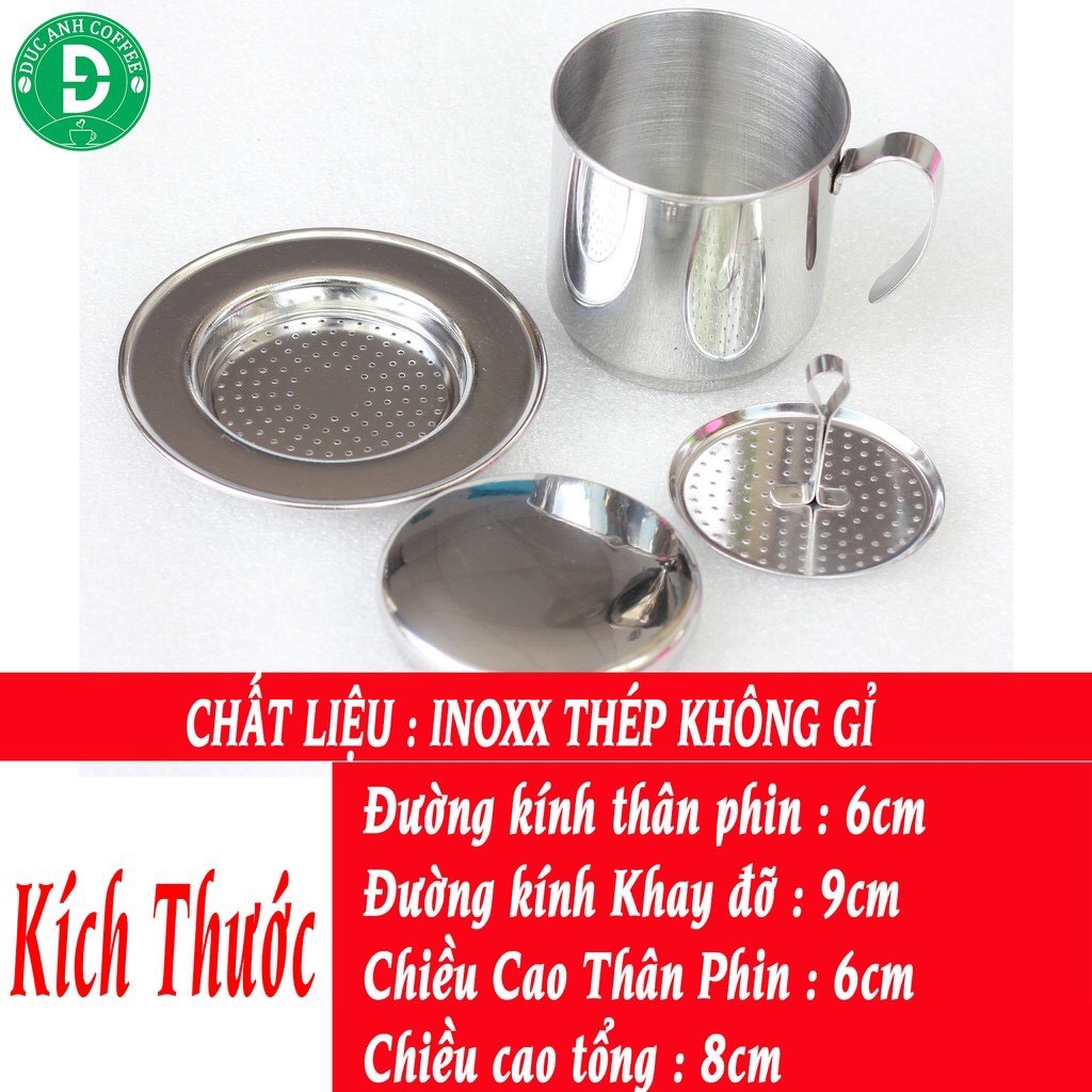 Phin pha cà phê bằng inox Coffee Finter cafe sáng bóng