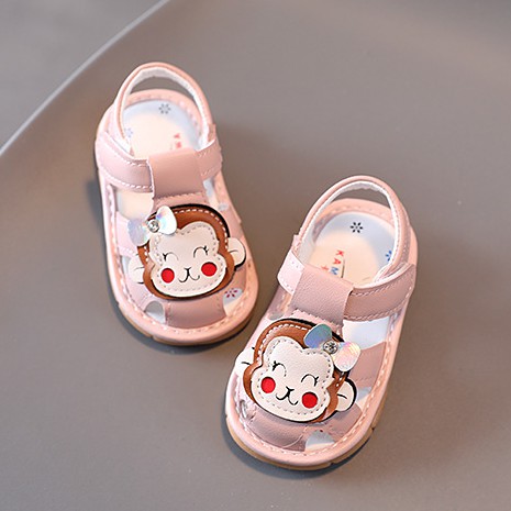 Sandal tập đi có kèn chú khỉ siêu mềm,êm cho bé