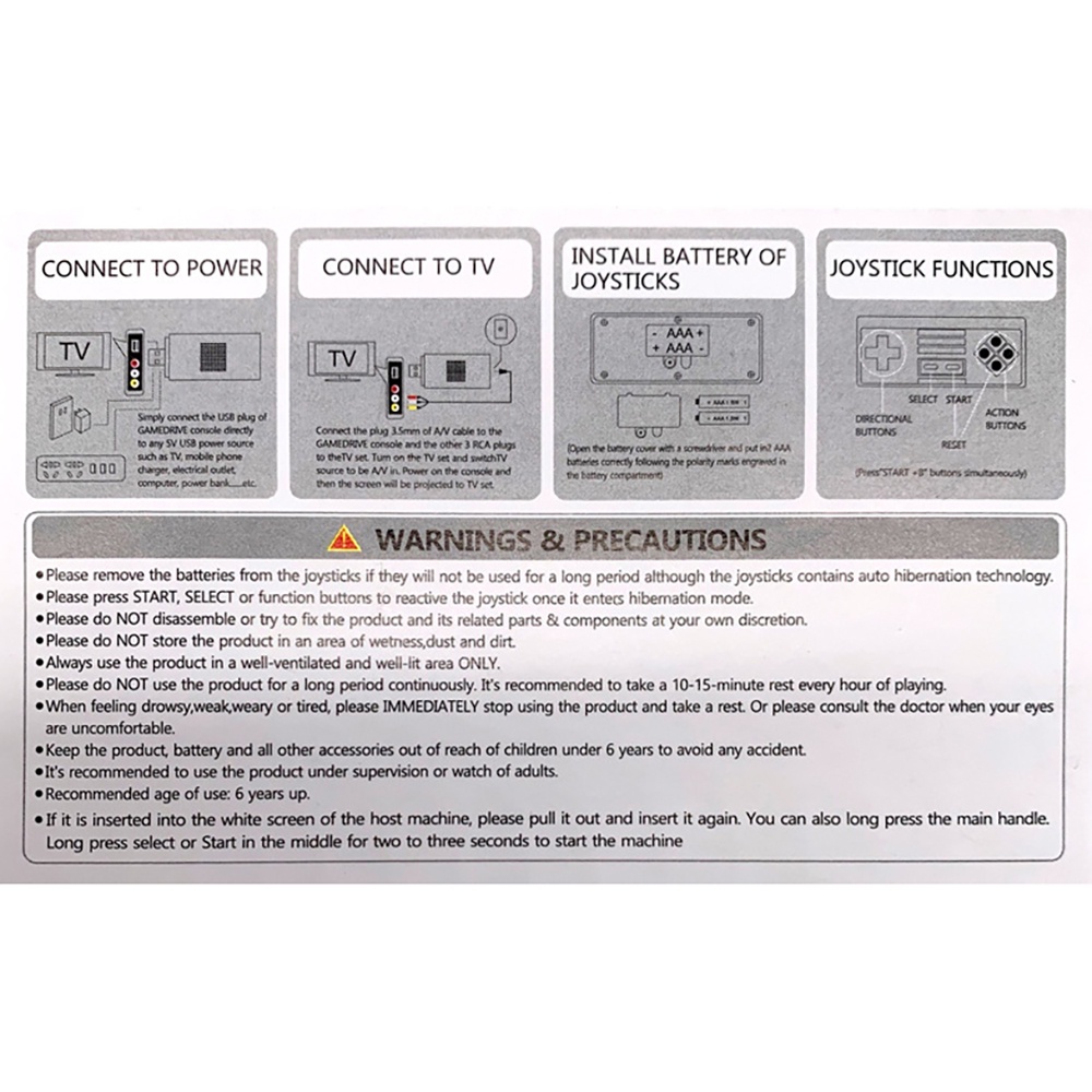 Bộ tay cầm chơi game không dây Y-6U Bao tích hợp 620 TV