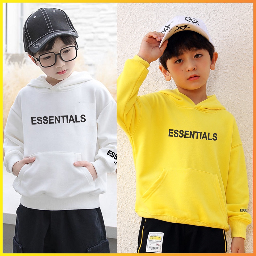 Áo hoodie nỉ có mũ essentials in 3D cực bền chất nỉ bông cực hot