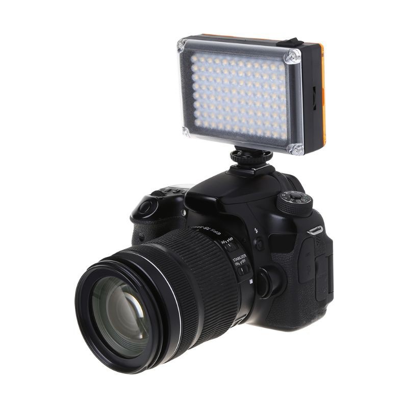 Đèn Led Hỗ Trợ Quay Phim Dvft-96 Cho Máy Ảnh Canon Nikon Minolta