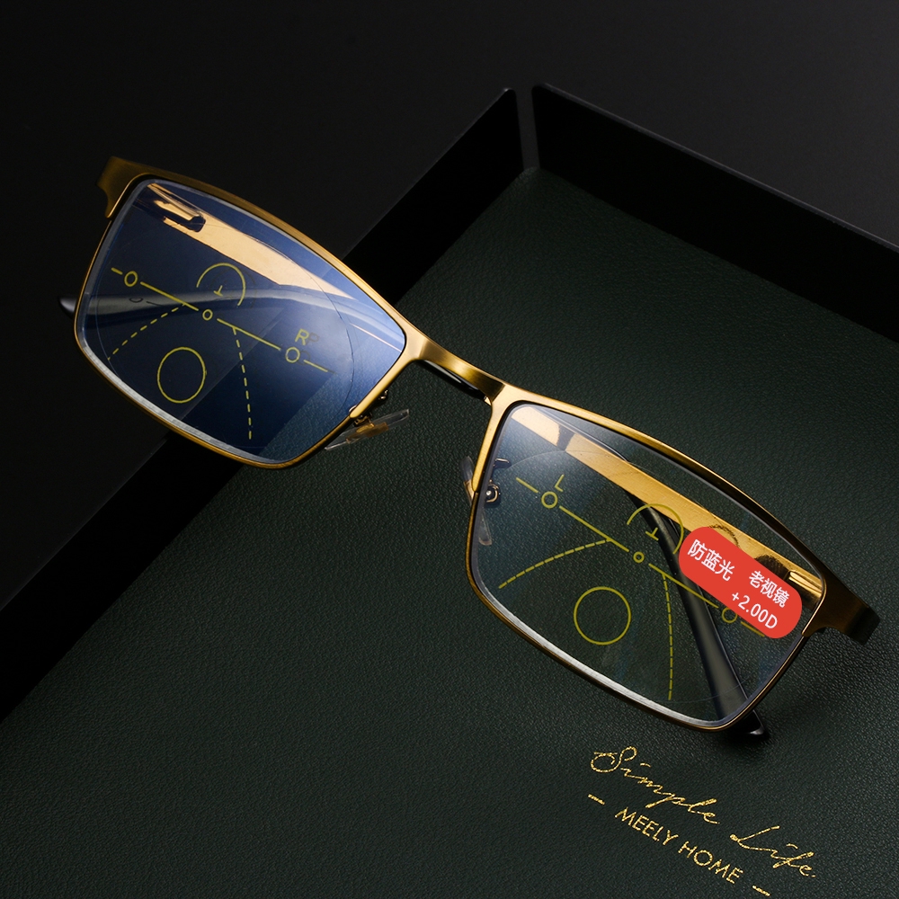 Kính Đọc Sách Chống Ánh Sáng Xanh Cho Nam Và Nữ+1.00~+ 3.50 Progr