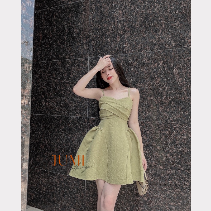 Váy hai dây nhún ngực đầm 2 dây | BigBuy360 - bigbuy360.vn