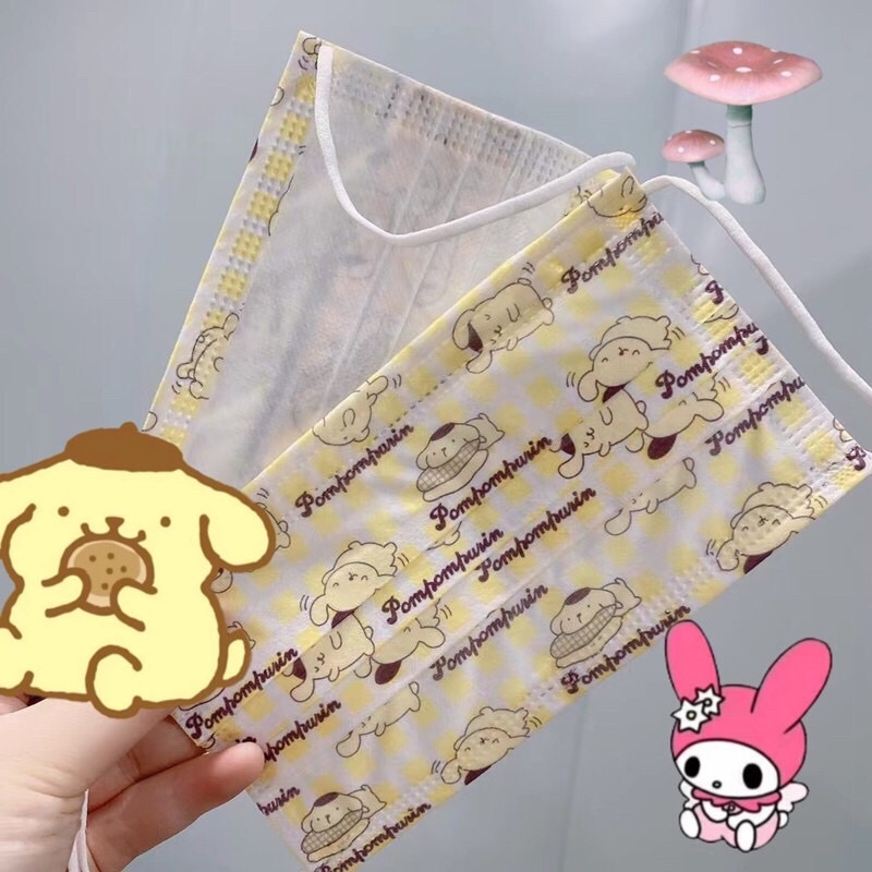 Khẩu Trang In Hình Pompompurin ( size cho người lớn ) | BigBuy360 - bigbuy360.vn