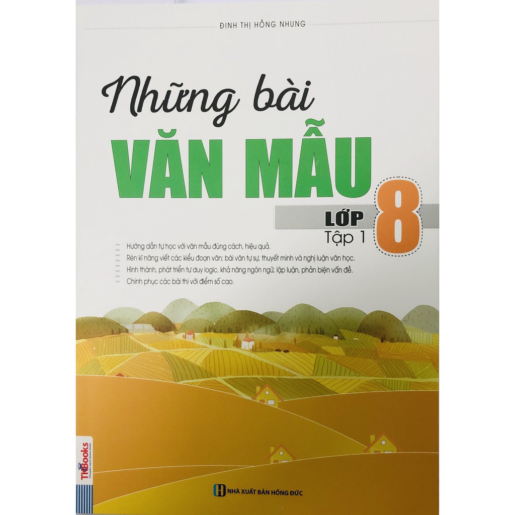 Sách - Combo Những Bài Văn Mẫu Lớp 8 (tập 1 + 2) + tặng kèm bút hoạt hình