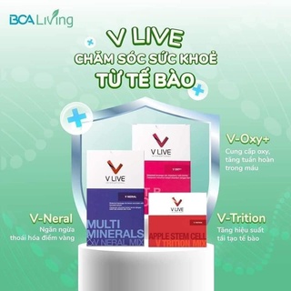 Vlive Bộ 3 thực phẩm dinh dưỡng tế bào tăng khả năng hấp thu oxy, dinh dưỡng, tăng cường hệ thống miễn dich
