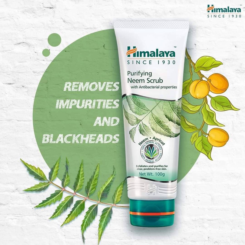 Kem Tẩy Tế Bào Chết Himalaya Herbals Tinh Chất Lá Neem Purifying Neem Scrub 100ml