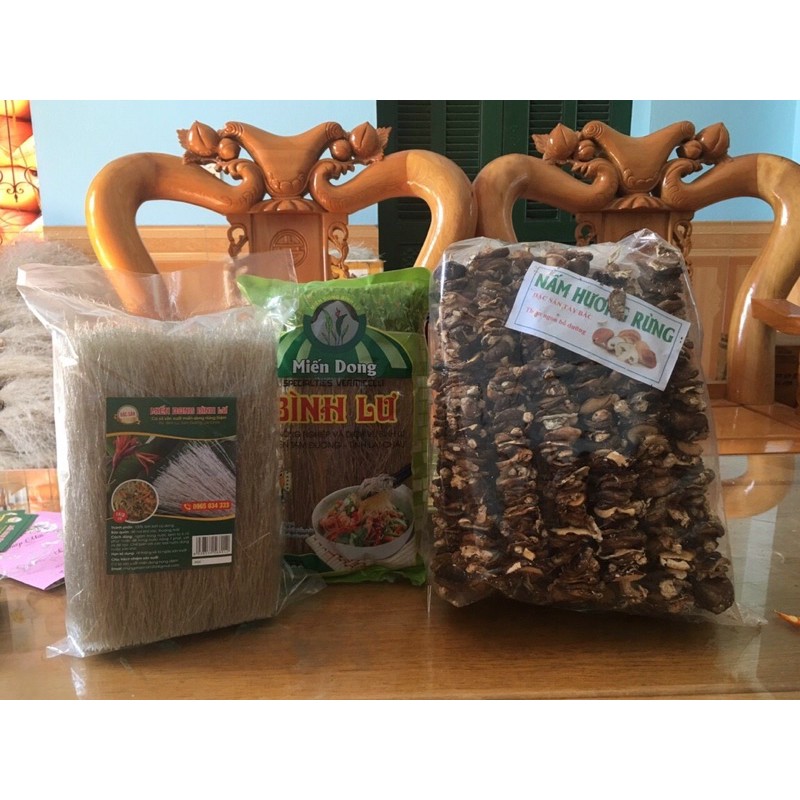 COMBO 2kg Miến Dong Bình Lư& 500GR Nấm Hương Rừng