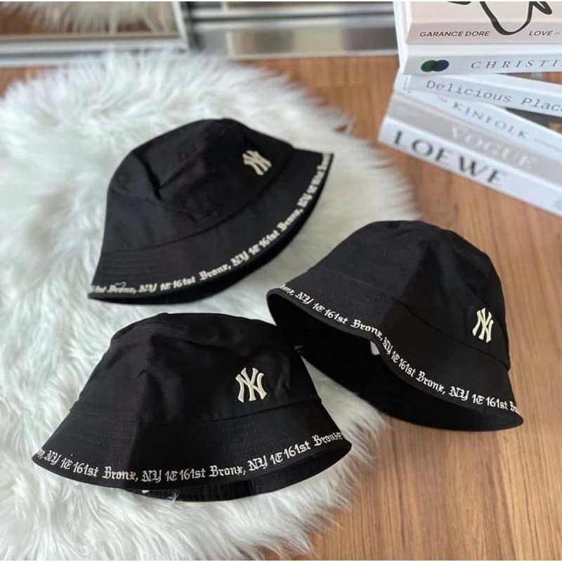 Mũ bucket MLB viền chữ