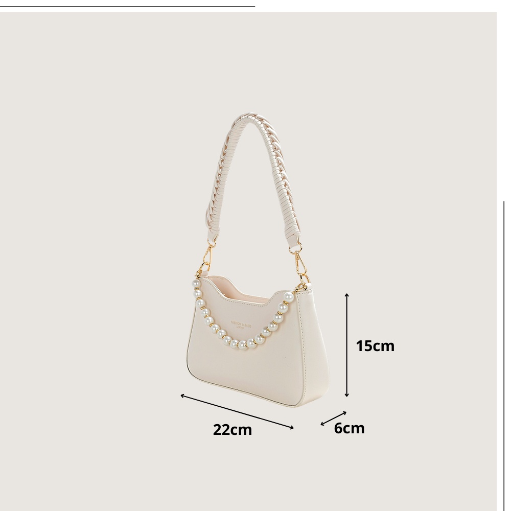 Túi xách đeo vai nữ HANS phiên bản cao cấp thiết kế 3 dây đeo chéo kẹp nách cá tính HA06