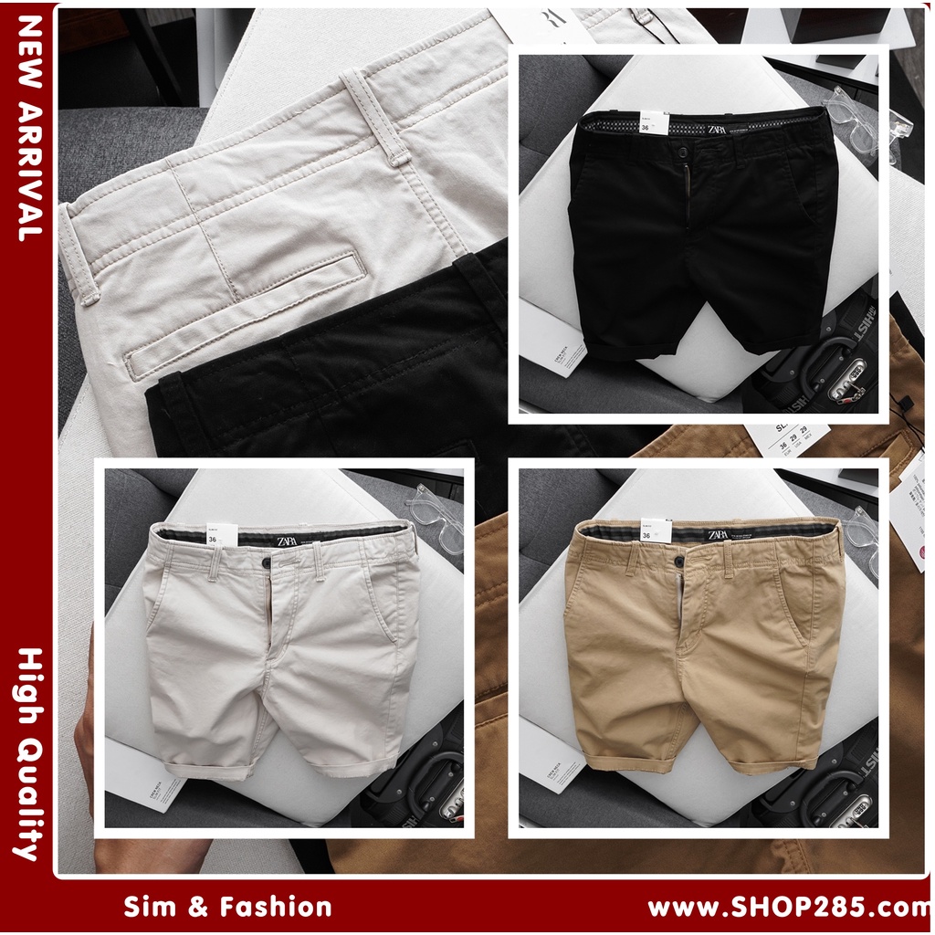 Quần kaki short 9 màu SlimFit bảng màu thông dụng ứng dụng cao 💖 QSZR8 💖