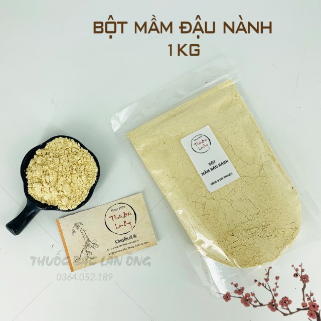 Bột Mầm Đậu Nành Nguyên Xơ 1kg