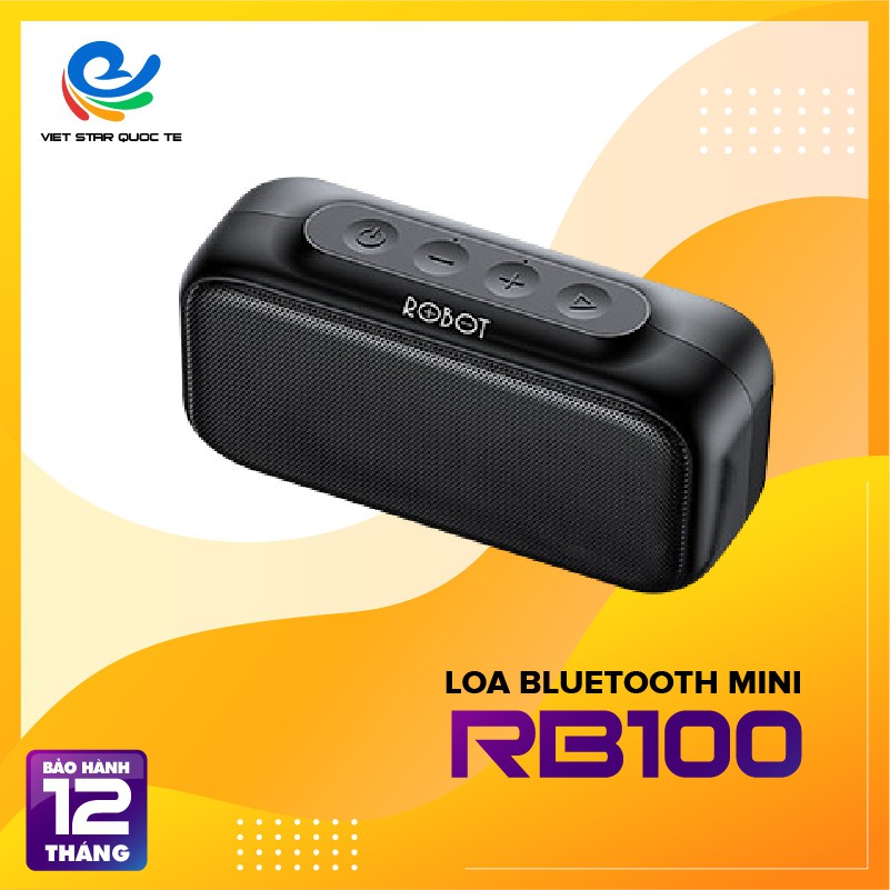 Loa Bluetooth 5.0 ROBOT RB100 Thanh âmcông suất lớn sạc nhanh kết nối nhanh sạc nhanh thời gian sử dụng thiết kế nhỏ gọn