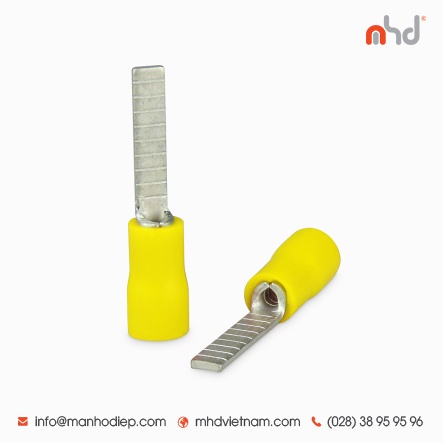 Đầu cosse pin dẹp đã chụp nhựa MHD DBV  /Giá bao