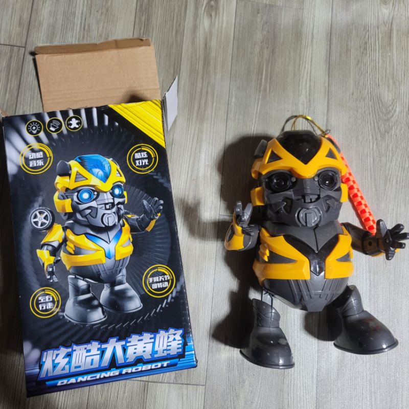 Đồ chơi lồng đèn trung thu robot nhảy múa sinh động sáng đèn nhạc cho bé trai