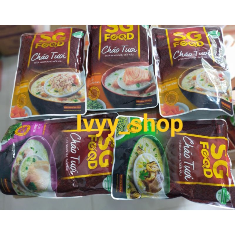 Cháo Tươi SG Food Cá Lóc/Cá Hồi/Lươn/Thịt Băm/Sườn Non 270g