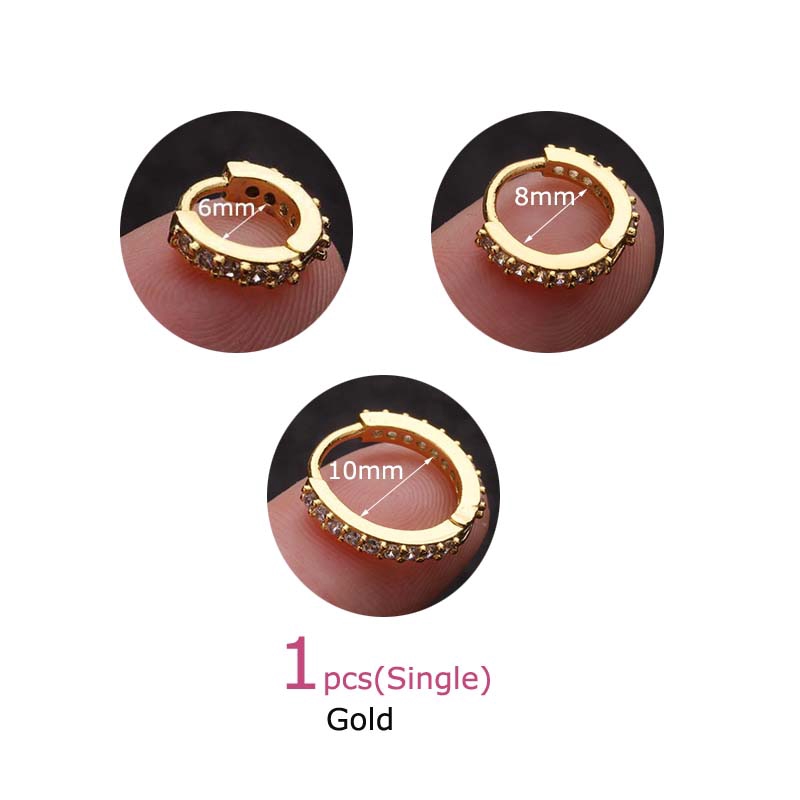 1 Khuyên Tai Tròn Mini 6mm 8mm 10mm YIDEA YKD