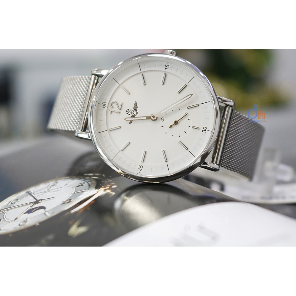 Đồng hồ nam SRWATCH SG2087.1102 mặt kính trắng Sapphire Chống trầy chôngs nước kiểu